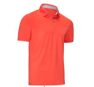 Coral Performance Polo Shirt - Relaxed Fit