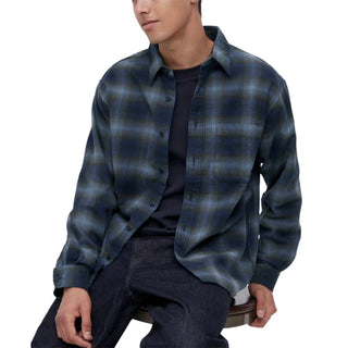 Silver Jeans Co - Navy Plaid Flannel Shirt