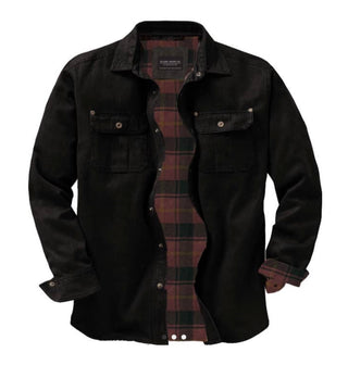 Silver Jeans Co - Rugged Cotton Suede Look Jacket - Black