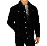 Silver Jeans Co - Black Corduroy Trucker Jacket