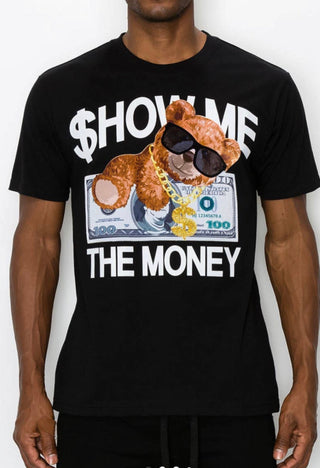 Black Show Me the Money Bear Premium T