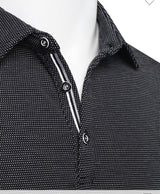 Iconic Golf Polo Shirt - Black Speckle