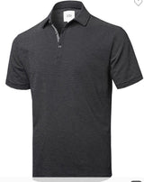 Iconic Golf Polo Shirt - Black Speckle