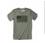 Army Green In God We Trust Tshirt