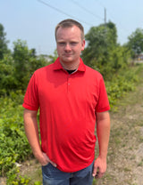 Coral Performance Polo Shirt - Relaxed Fit