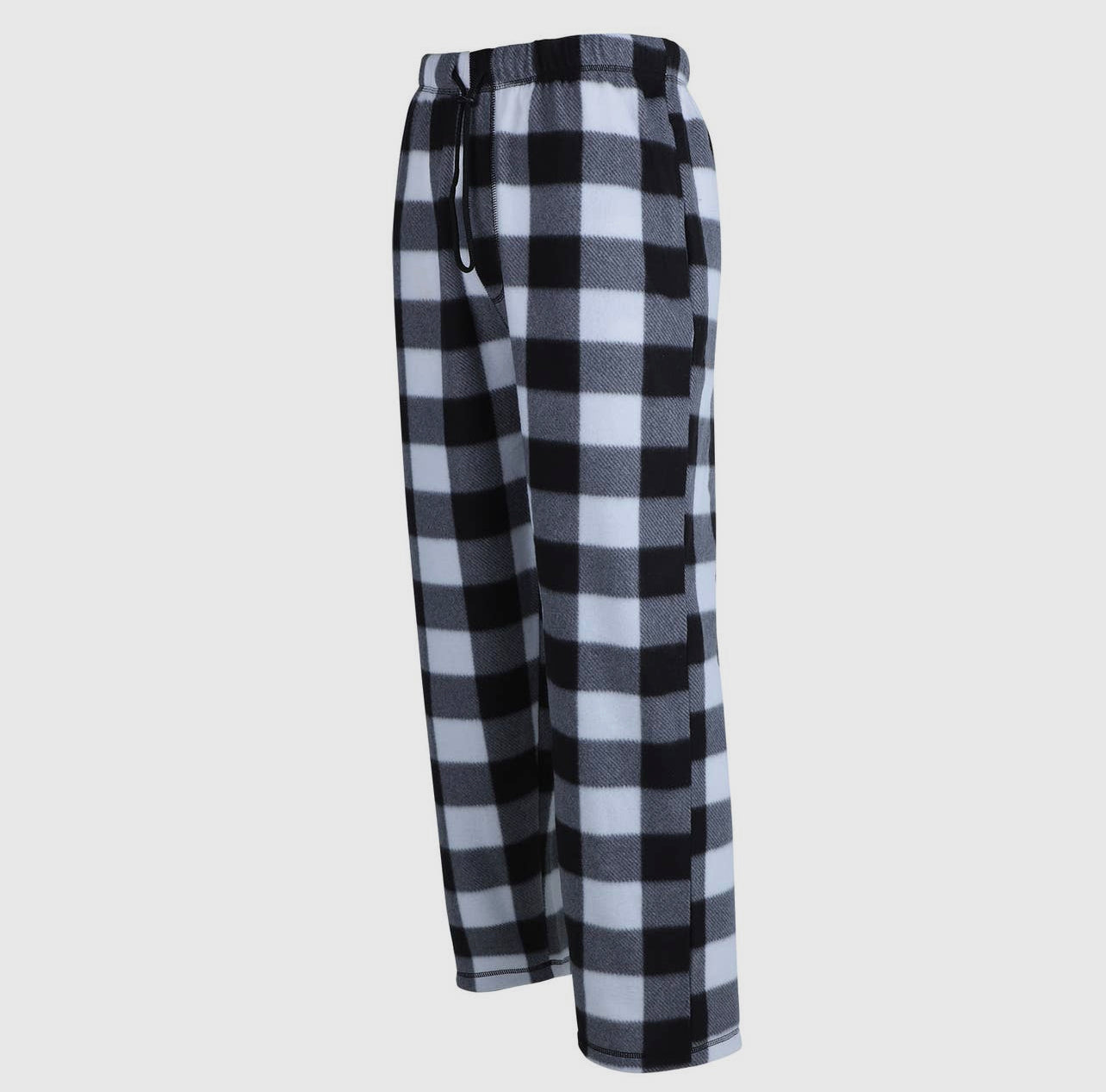 Fleece Pajama Pant Black + White