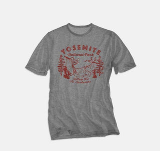 Yosemite Gray T-shirt - Made in the USA