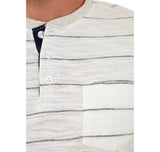 Short Sleeve Striped Henley