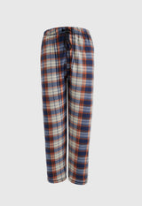 Fleece Pajama Pant-orange+blue